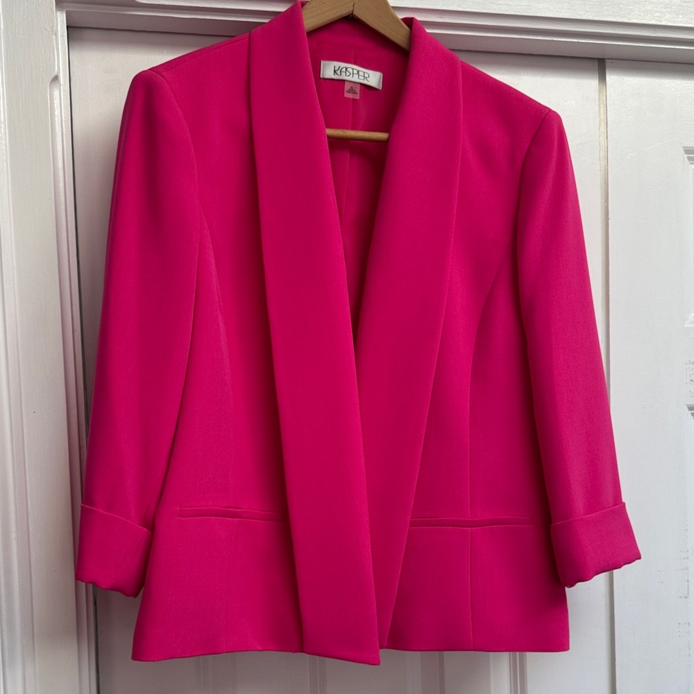 Kasper Women's Vibrant Pink Suit Jacket